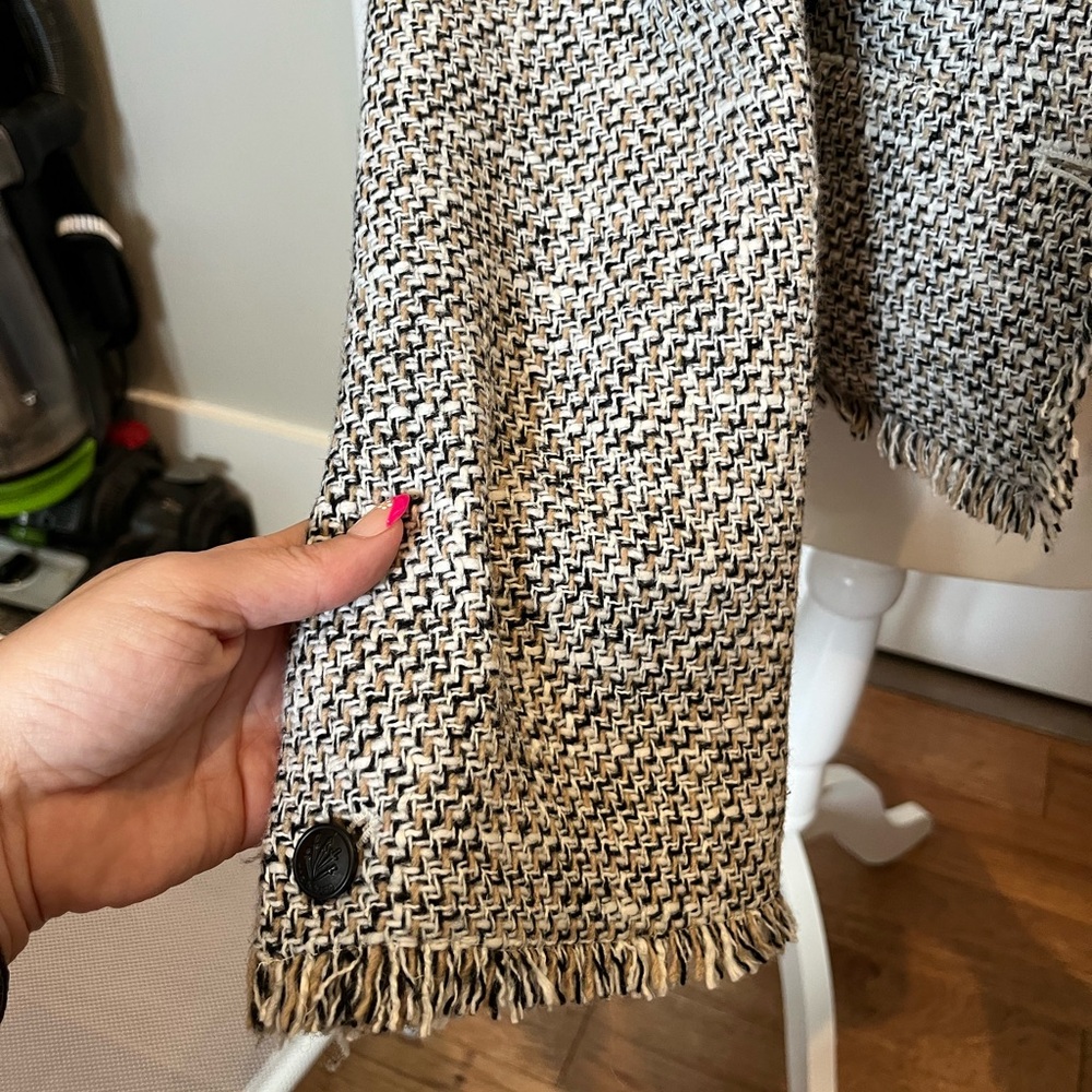 NWT Rag & Bone Black and White Carmen Tweed Blazer - Picture 5 of 10